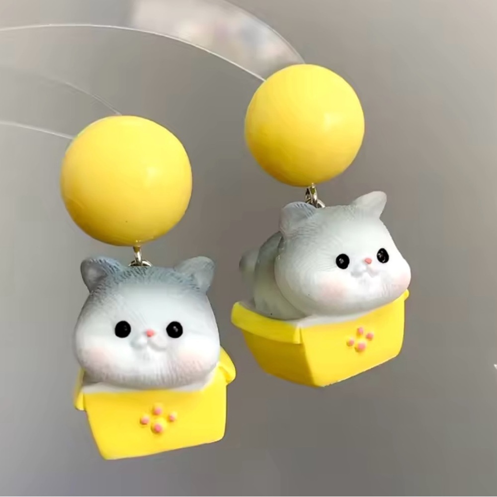 Adorable Kitten Cat Earrings